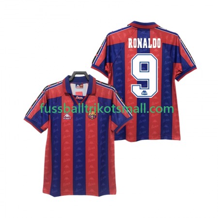 Fußballtrikots FC Barcelona RONALDO 9 Retro 1996 1997 Kurzarm Heimtrikotsatz kaufen